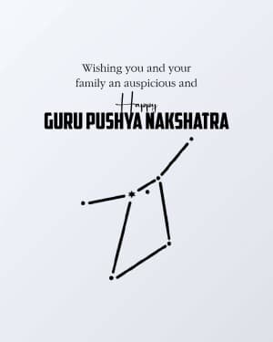 Guru Pushya Nakshatra event poster
