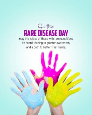 Rare Disease Day event poster