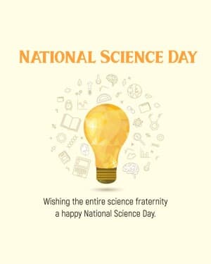 National Science Day flyer