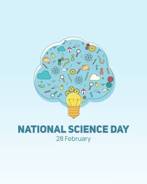 National Science Day event poster