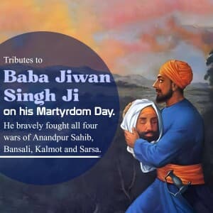 Baba Jiwan Singh Martyrdom Day poster