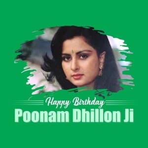 Poonam Dhillon Birthday banner