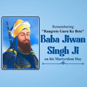 Baba Jiwan Singh Martyrdom Day post