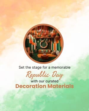 Decoration - Republic Day event poster