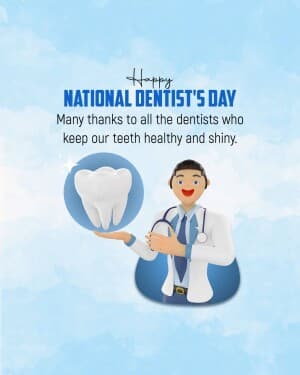 National Dentist's Day poster