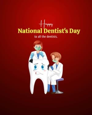 National Dentist's Day event poster