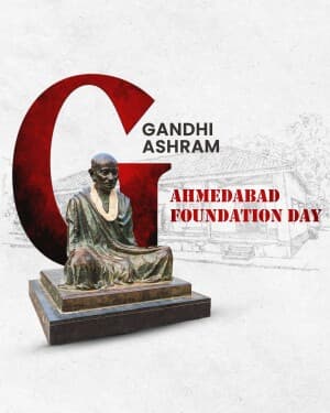 Exclusive Alphabet - Ahmedabad Foundation Day ad post