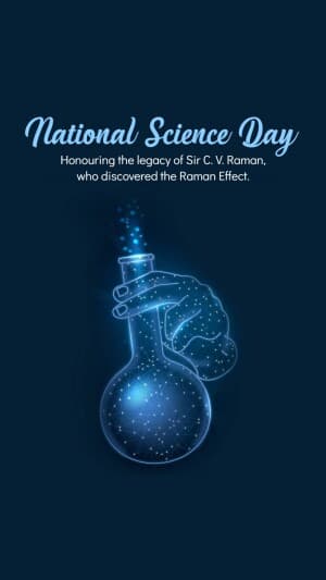 National Science Day insta story image