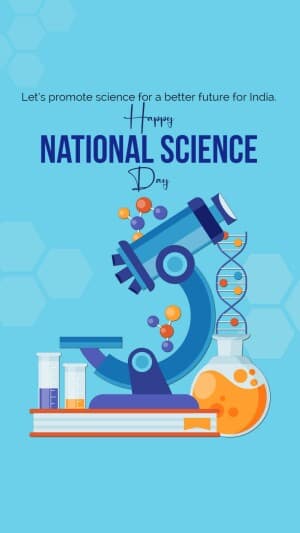 National Science Day insta story flyer