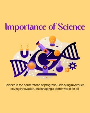 Importance - National Science Day event poster