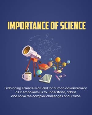 Importance - National Science Day poster