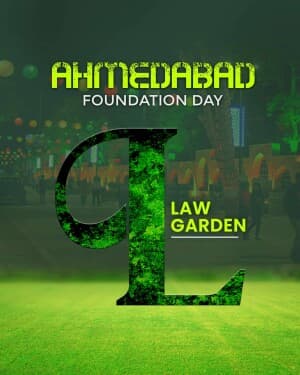 Exclusive Alphabet - Ahmedabad Foundation Day creative image