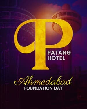 Exclusive Alphabet - Ahmedabad Foundation Day poster Maker