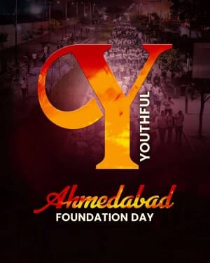 Exclusive Alphabet - Ahmedabad Foundation Day event poster