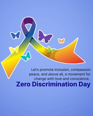 Zero Discrimination Day poster Maker