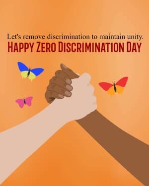 Zero Discrimination Day flyer