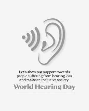 World Hearing Day event advertisement