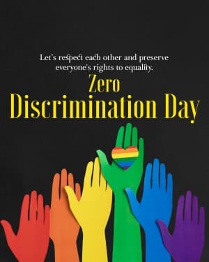 Zero Discrimination Day illustration