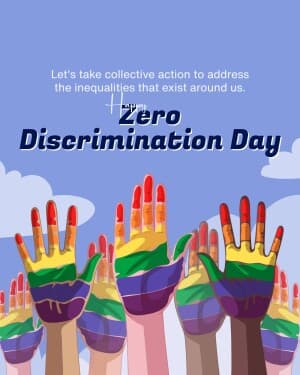 Zero Discrimination Day poster