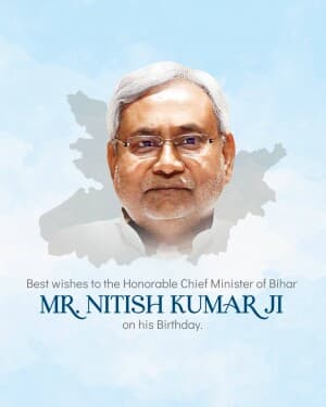 Nitish Kumar Birthday graphic