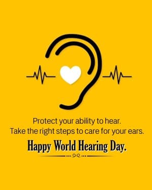 World Hearing Day flyer