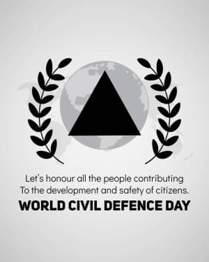World Civil Defence Day graphic