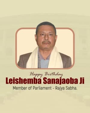 Leishemba Sanajaoba Birthday illustration