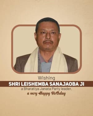 Leishemba Sanajaoba Birthday graphic