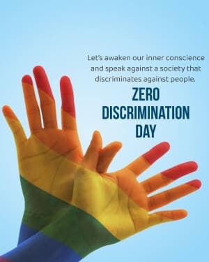 Zero Discrimination Day event advertisement