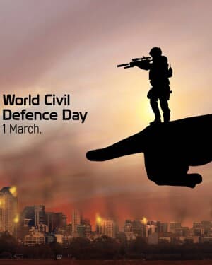 World Civil Defence Day creative image