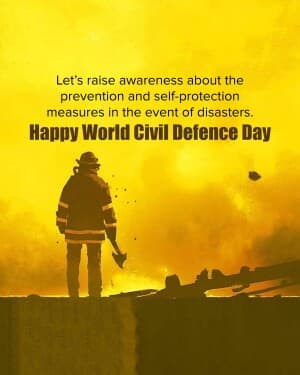 World Civil Defence Day Instagram Post