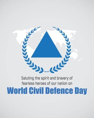 World Civil Defence Day poster