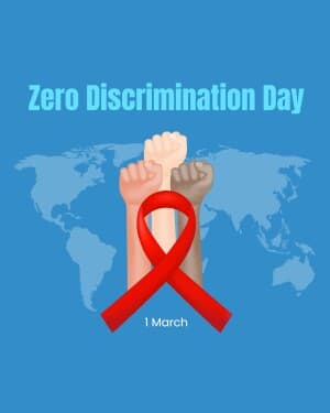 Zero Discrimination Day creative image