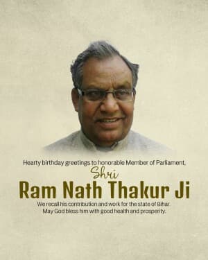 Ram Nath Thakur Birthday illustration