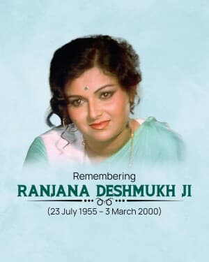 Ranjana Deshmukh Punyatithi illustration