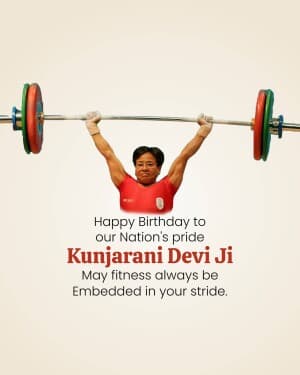 Kunjarani Devi - Birthday graphic