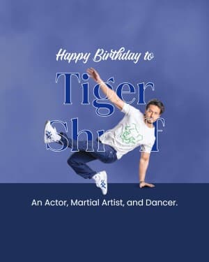 Tiger Shroff Birthday image