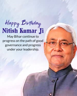 Nitish Kumar Birthday image