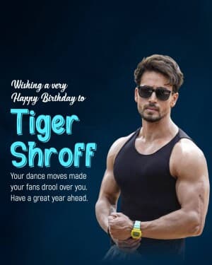 Tiger Shroff Birthday flyer