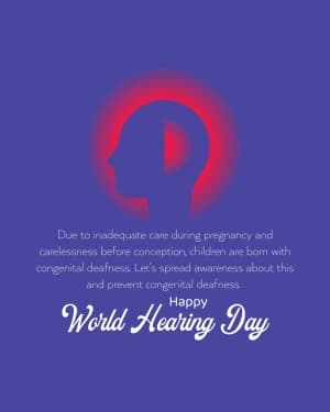 World Hearing Day event poster