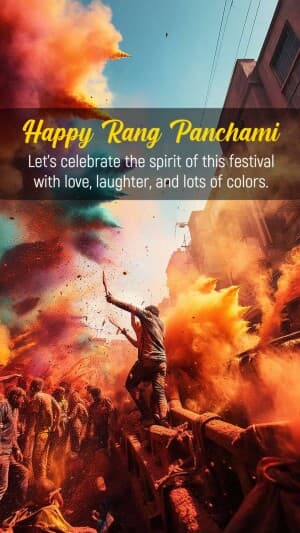 Rang Panchami insta Story. flyer