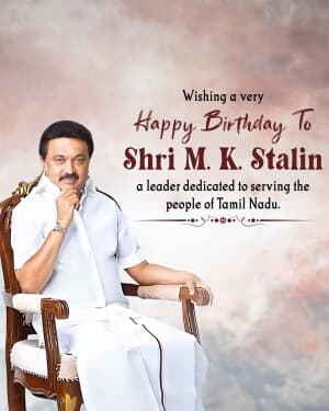 M. K. Stalin Birthday video