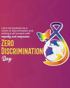 Zero Discrimination Day event poster