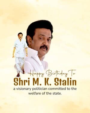 M. K. Stalin Birthday image