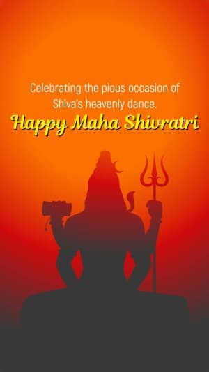 Maha Shivaratri Insta Story flyer