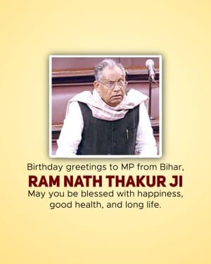 Ram Nath Thakur Birthday graphic