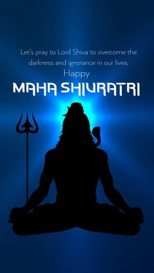 Maha Shivaratri Insta Story Instagram banner