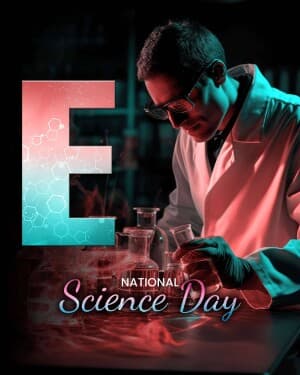 Premium Alphabet - National Science Day festival image