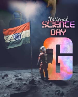 Premium Alphabet - National Science Day ad post