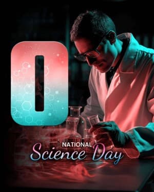 Premium Alphabet - National Science Day Instagram Post